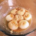 momonaomam's cooksnap of when they made 豆腐の白玉♪はちみつきなこがけ.