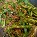 わかポン☆'s cooksnap of when they made ピーマンとじゃこ桜えびのささっと炒め♪.