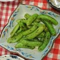 みゆwaco 's cooksnap of when they made スナップエンドウ✿バター・めんつゆ炒め★.