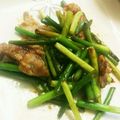 Askyyy's cooksnap of when they made やみつき近江の豚バラとニンニクの芽炒め.