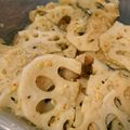 ハクヨウ's cooksnap of when they made レンジで3分♪れんこんの金ごまきんぴら.