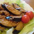 ﾐﾅﾐ27's cooksnap of when they made ナスのピリ辛肉味噌レタス丼.