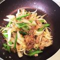鍋子ちゃん's cooksnap of when they made ご飯が進む♪豚肉と玉葱のスタミナ炒め♪.