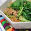 ぽっぽぺぺ's cooksnap of when they made レンジで小松菜と春雨の麻婆風.