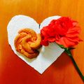 てじな's cooksnap of when they made 母の日に♡HMでカーネーションクッキー.