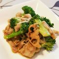 エンゼル姫's cooksnap of when they made プルコギのタレ豚肉 蓮根ブロッコリー炒め.