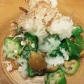 ☆べるたん☆'s cooksnap of when they made 簡単♪さっぱりオクラとなめこのポン酢和え.