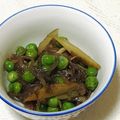 にんじんタイカレー's cooksnap of when they made グリーンピースと牛肉の炒め煮.