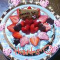 まるりー♬'s cooksnap of when they made 味良し！苺のタルト　お誕生日にも♡.