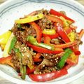 ゆき５'s cooksnap of when they made 運動会行楽遠足弁当にも牛肉甜麺醤炒め.