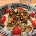 にゃんにゃんこ先生's cooksnap of when they made 焼き鯖リメイク＊鯖そぼろと新玉葱の洋風丼.