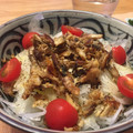 にゃんにゃんこ先生's cooksnap of when they made 焼き鯖リメイク＊鯖そぼろと新玉葱の洋風丼.