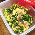 YUKIKI☆'s cooksnap of when they made セロリの葉とベーコンの玉子炒めレモン風味.