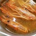 akilarry's cooksnap of when they made エビの頭のみそ汁.