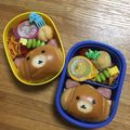 ☆あざらし☆'s cooksnap of when they made ロールパンくまさん弁当リラックマ？幼稚園.