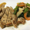b_rose's cooksnap of when they made 野菜付き豚ロース厚切り焼き.