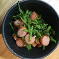 えりつぃん0715's cooksnap of when they made ラディ葉とベーコンと白ゴマの醤油炒め.