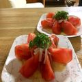 広野のタイタン's cooksnap of when they made トマトサラダ♡青紫蘇オリーブオイルで簡単.