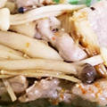 shinomori's cooksnap of when they made 豚こま×きのこ オイマヨガーリック炒め.