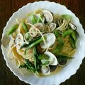クックZK1PBR☆'s cooksnap of when they made ハマグリとグリーンアスパラのパスタ.