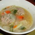 サラディナーサ's cooksnap of when they made 春雨と肉団子の中華風スープ.