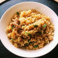 リラクマオ's cooksnap of when they made 残った豚のしょうが焼きでチャーハン☆.