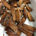 miumick's cooksnap of when they made パンの耳で☆砂糖たっぷり揚げラスク.