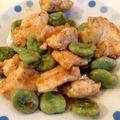 aoao1122's cooksnap of when they made 鶏と空豆のマヨ炒め.