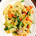 ☆Sumomo88☆'s cooksnap of when they made クレソンとソーセージのペンネ.