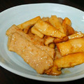 Kirin♬'s cooksnap of when they made 厚切り豚ときのこモリモリ和風炒め.
