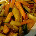 そらと月's cooksnap of when they made カロチンたっぷり☆三種の鮮やかきんぴら.