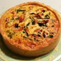 みるpon's cooksnap of when they made 自慢のポテト生地キッシュ☆春野菜と桜エビ.