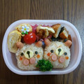 ふるふみあおい's cooksnap of when they made キャラ弁も♡簡単♪くまさんちぎりおにぎり.