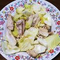 zhouyu83's cooksnap of when they made 簡単！ヤゲン軟骨のキャベツいため.