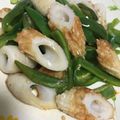 amileamila's cooksnap of when they made ピーマンと竹輪のぽん酢炒め.