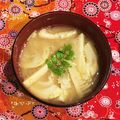 なつき☆ミ's cooksnap of when they made ♡春の定番♡たけのこの胡麻味噌汁.