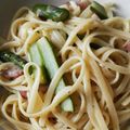lemonina's cooksnap of when they made みんな大好き！ベーコンとアスパラのパスタ.
