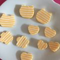 ちゃろみん's cooksnap of when they made チーズで可愛いボーダー柄のハート.