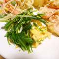 そらてんママ's cooksnap of when they made 水菜と卵のコンソメ炒め.