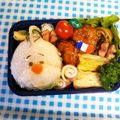 すーさん。。's cooksnap of when they made ツムツムオラフ♬アナと雪の女王♬キャラ弁.
