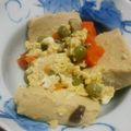 kdama's cooksnap of when they made 高野豆腐の卵とじ　給食.