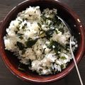 accco_U's cooksnap of when they made わかめのガーリックバターライス☆.