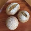 うめぼしこんぶ's cooksnap of when they made プチプチふわふわ♪セサミブレッド☆.