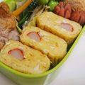 しょみ一's cooksnap of when they made カニカマ入り 卵焼き.