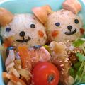 谷っす！'s cooksnap of when they made ウインナー１本♪くまとお花の簡単キャラ弁.