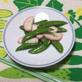 おはなすき's cooksnap of when they made お弁当に☆スナップエンドウとかまぼこ炒め.