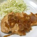 Minnie･∀･★'s cooksnap of when they made 簡単♪鶏胸肉スタミナ照り焼き♪新玉添え.