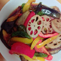 もちめりちゃん's cooksnap of when they made 彩り野菜の素揚げ和え.