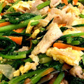 kkrn☆mama's cooksnap of when they made 豚肉といろいろ野菜のふんわり卵炒め.
