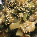 ちゃんみーっこ's cooksnap of when they made 黒酢で♪豚肉とほうれん草の甘酢炒め☆.